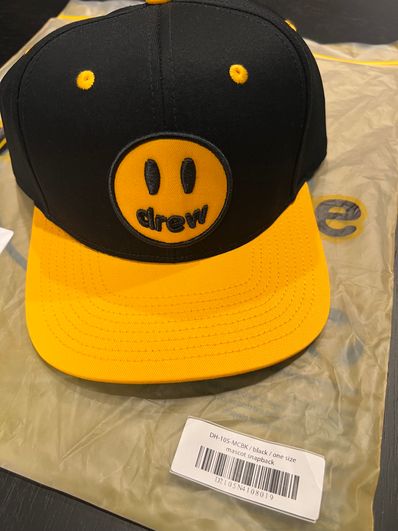 drew house mascot snapback "Black"