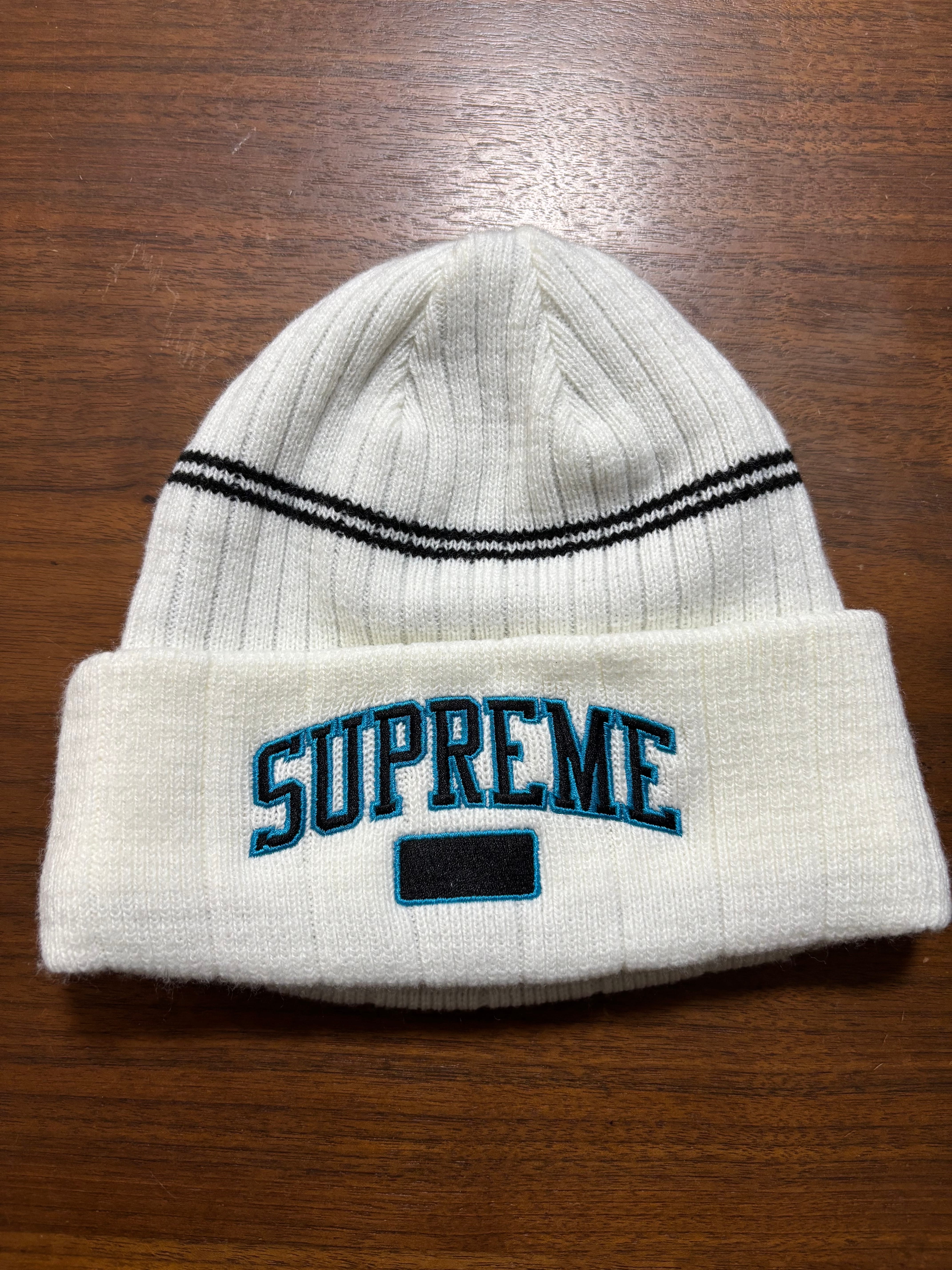 Supreme Fleece Lined Beanie "White"