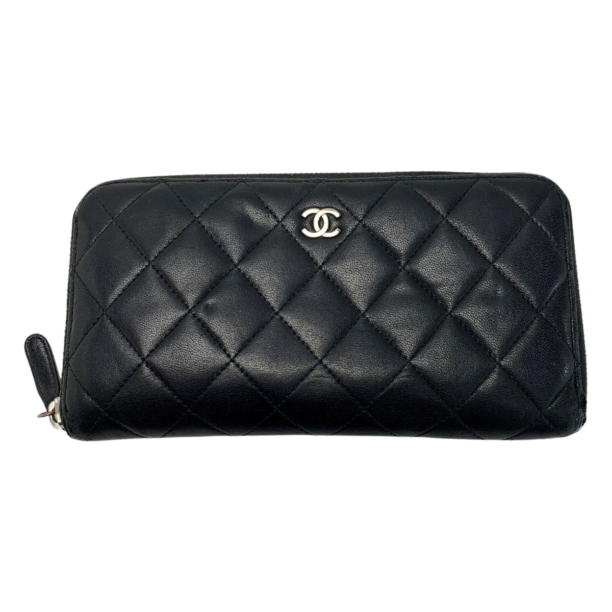 ☆☆CHANEL シャネル マトラッセ ラムレザー A50097 ブラック ラウンドファスナー財布 レディース