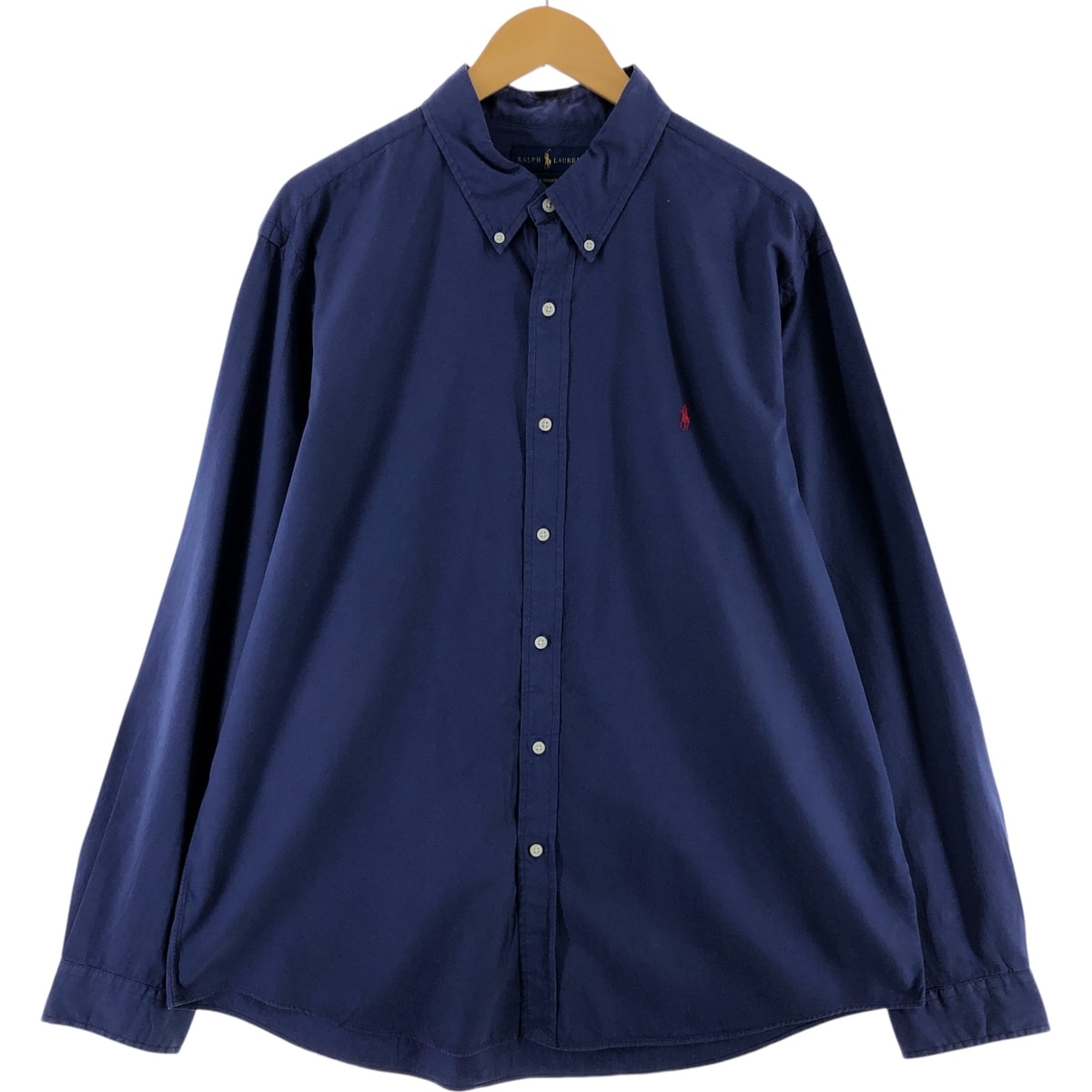 古着 ラルフローレン Ralph Lauren FEATHER WEIGHT TWILL 長袖 ボタンダウンシャツ メンズXXL相当/eaa505282