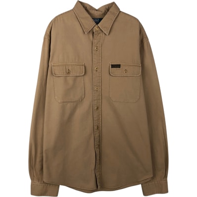 古着 ラルフローレン Ralph Lauren POLO by Ralph Lauren 長袖 コットンシャツ メンズXL相当/eaa641792