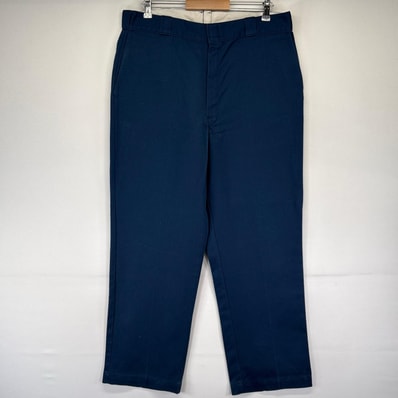 古着 90's/90年代 ディッキーズ Dickies パンツ ワークパンツ チノパン 作業着 TALONジッパー ネイビー系 メンズ