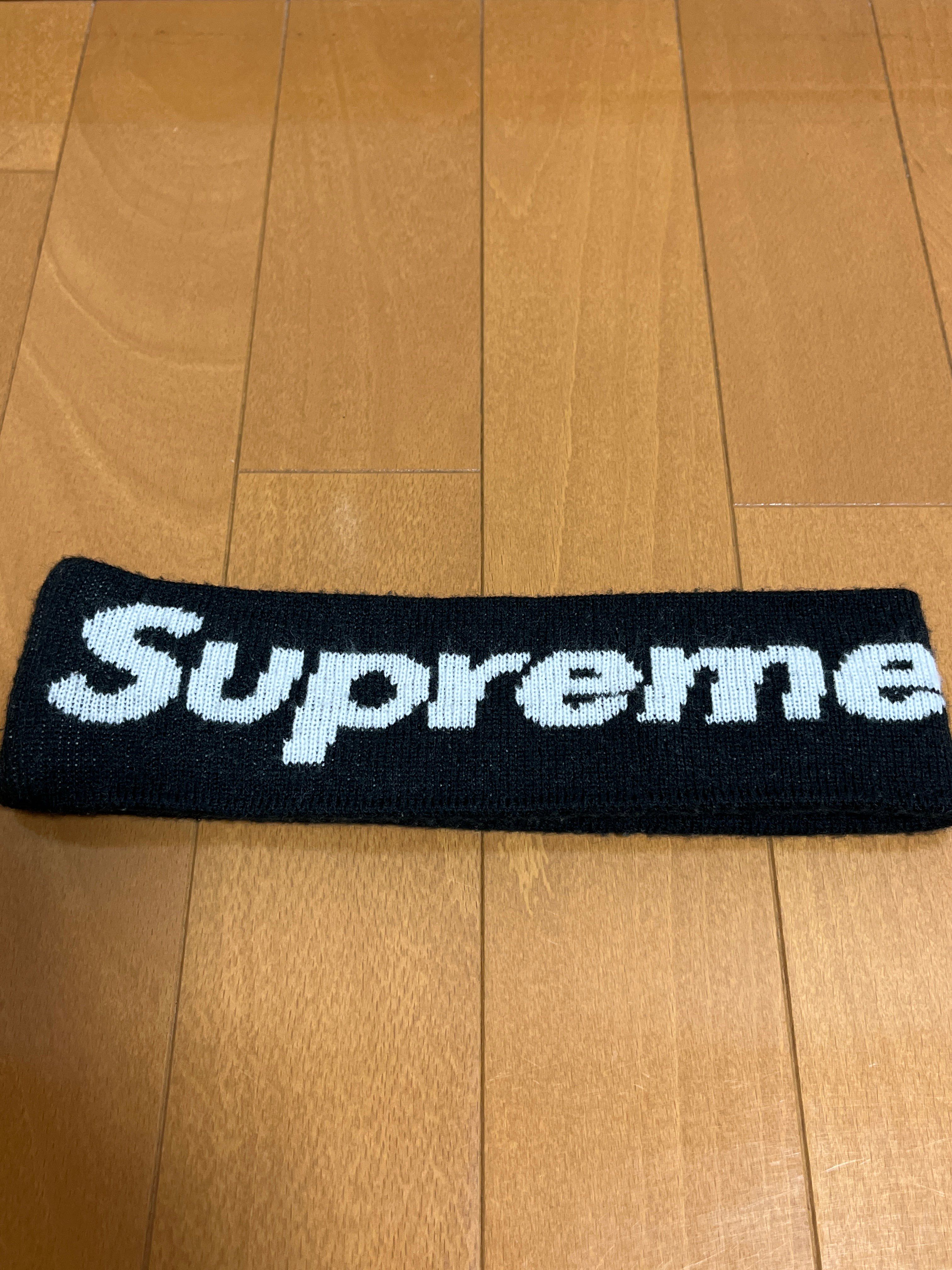 Supreme x New Era Big Logo Headband "Black"