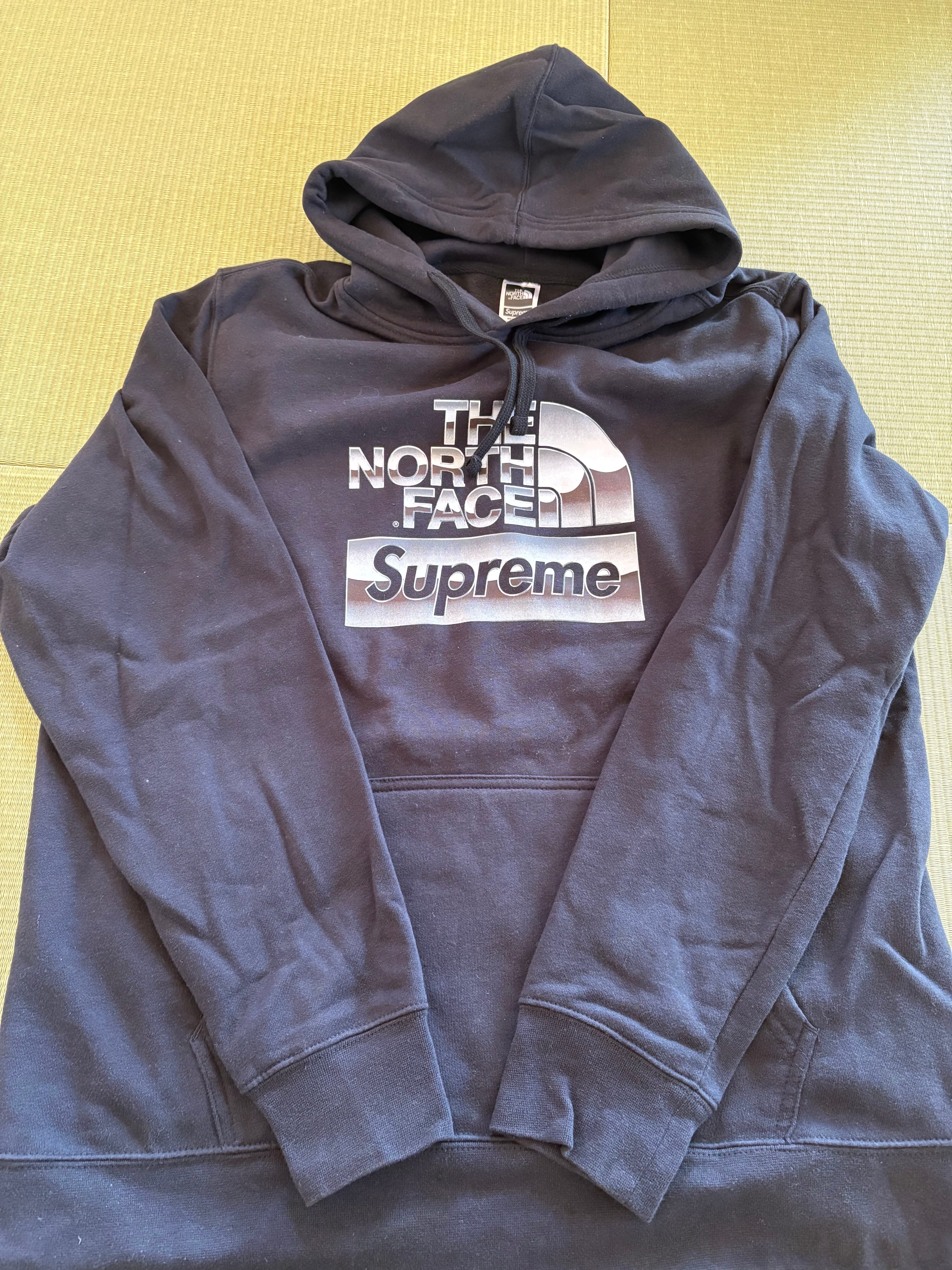 Supreme x The North Face Metallic Logo Hooded Sweatshirt "Black"