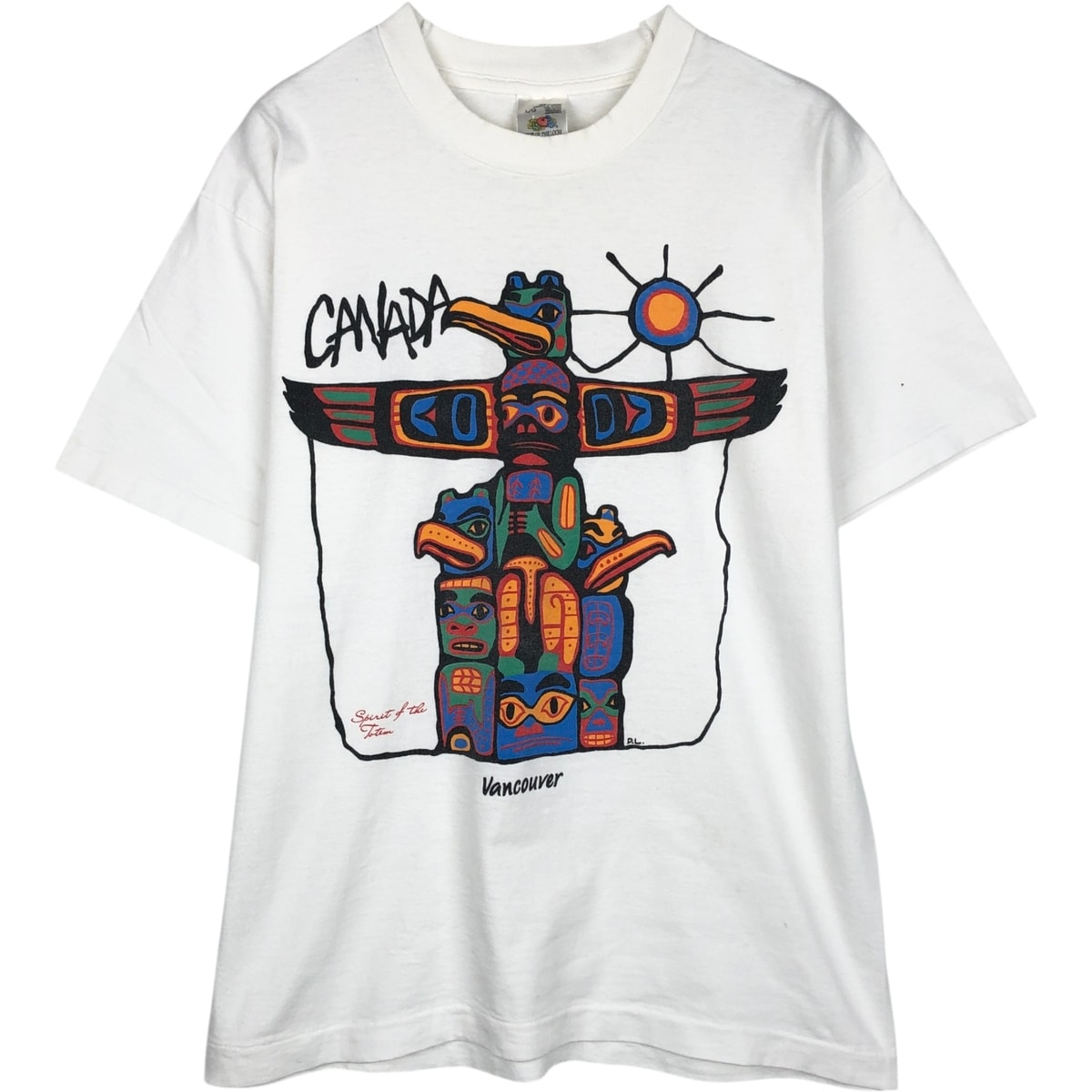 古着 90年代 フルーツオブザルーム FRUIT OF THE LOOM スーベニアTシャツ カナダ製 メンズL相当 ヴィンテージ/eaa648463