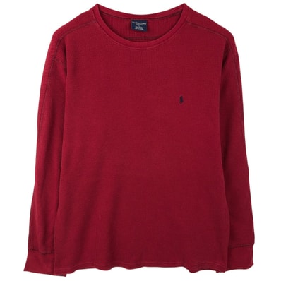 古着 ラルフローレン Ralph Lauren POLO RALPH LAUREN SLEEPWEAR サーマルロンT ワッフル メンズXL相当/eaa654974