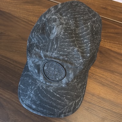 Supreme x Stone Island Camp Cap "Black"