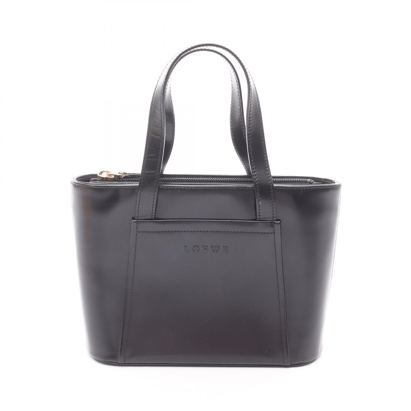 ロエベ LOEWE ハンドバッグ バッグ レザー レディース ブラック系 【中古】