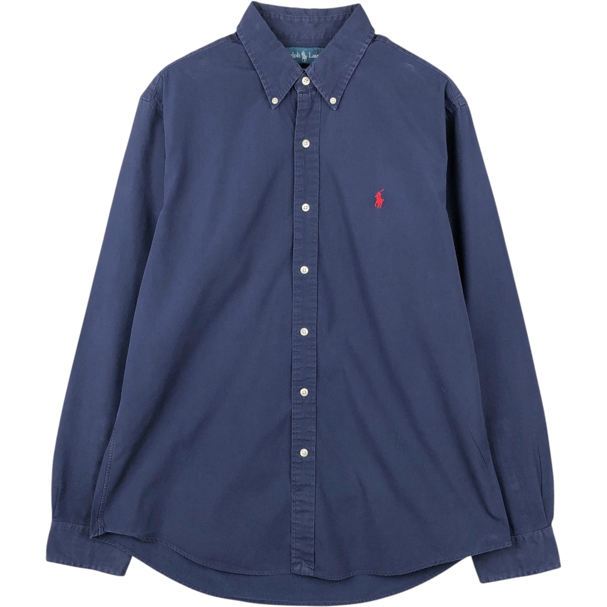 古着 ラルフローレン Ralph Lauren CUSTOM FIT 長袖 ボタンダウンシャツ メンズL相当/eaa652095