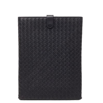 ボッテガヴェネタ イントレチャート タブレット iPad アイパッドケース ブラック レザー レディース BOTTEGAVENETA 【中古】