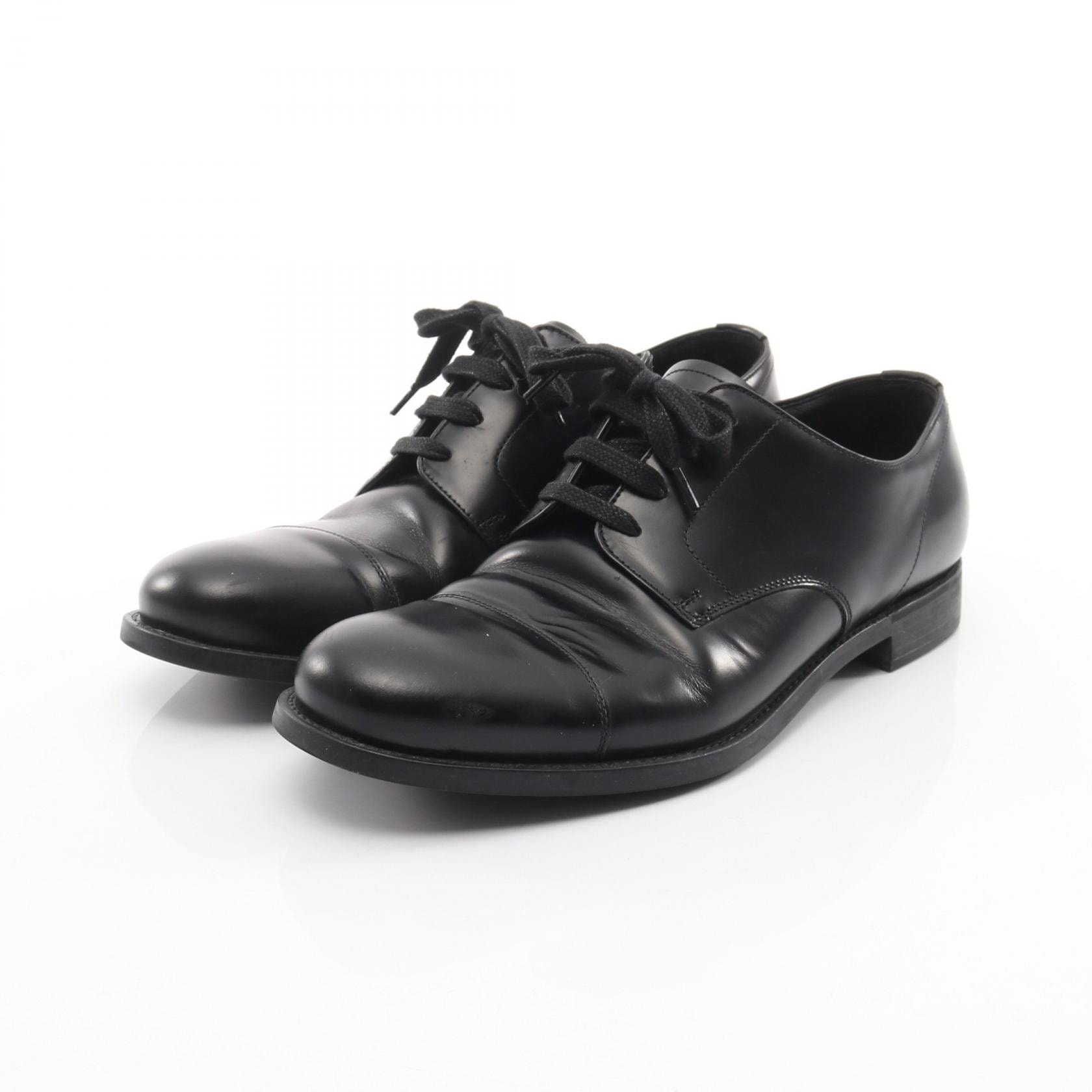 プラダ PRADA ドレスシューズ 靴 レザー メンズ ブラック系 【中古】