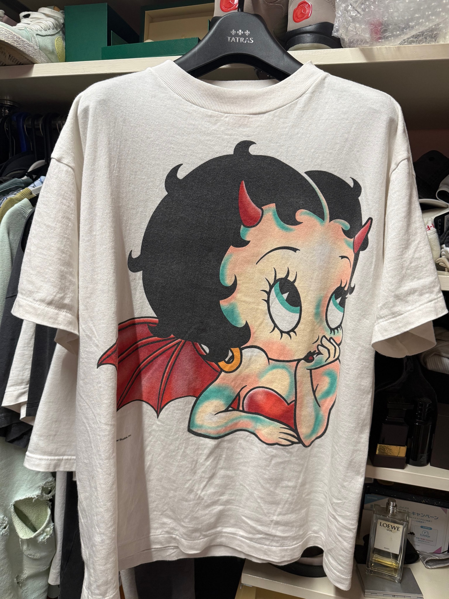 SAINT Mxxxxxx x Betty Boop Bty SS T-Shirt/Devil "White"