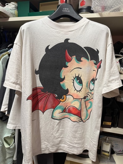 SAINT Mxxxxxx x Betty Boop Bty SS T-Shirt/Devil "White"