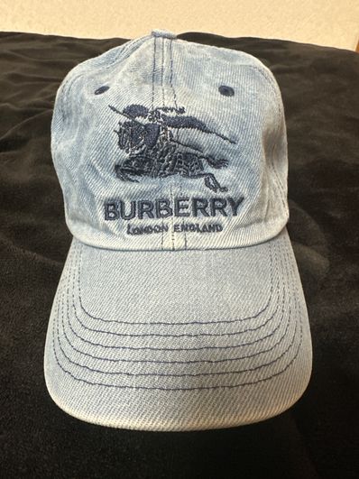 Supreme / Burberry Denim 6 Panel "Blue"