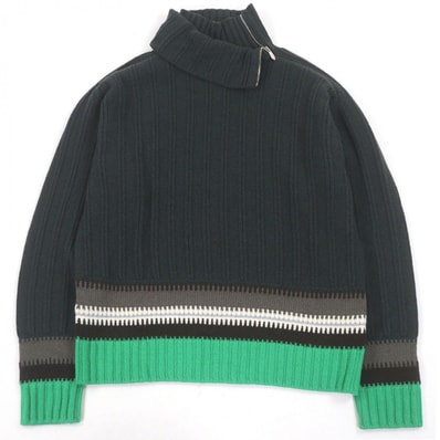 極美品 エルメス セーター グリーン メンズ M