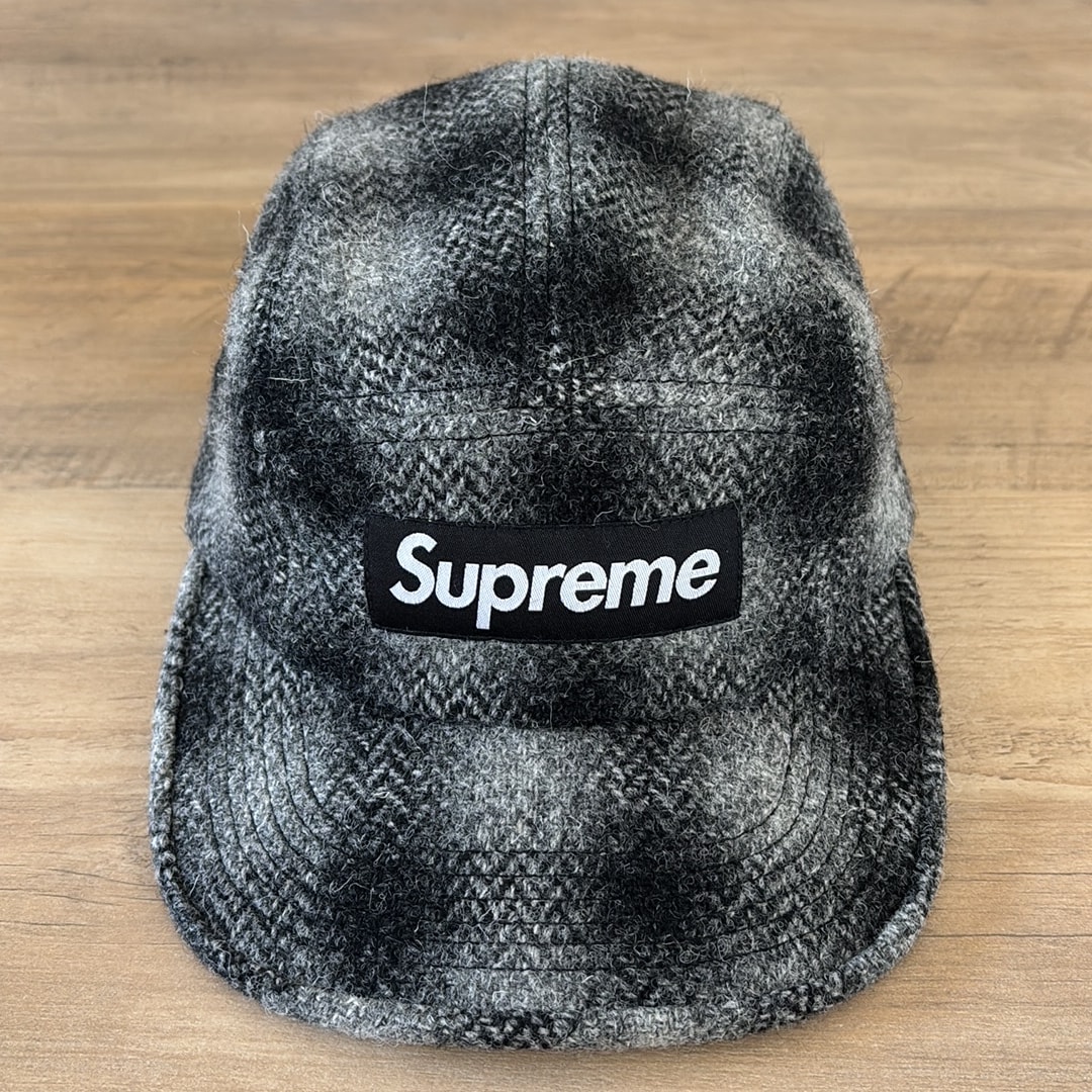 Supreme Harris Tweed Camp Cap "Black"