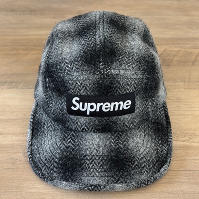 Supreme Harris Tweed Camp Cap "Black"