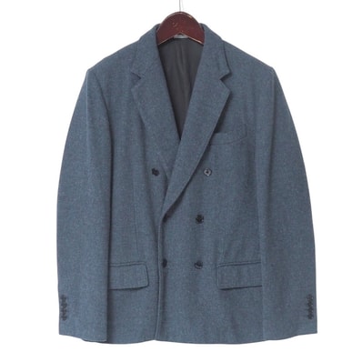 ■美品■DOLCE&GABBANA ドルチェアンドガッバーナ テーラードジャケット サイズ48 ブレザー ダブル ジャケット ウール ブランド古着【中古】20250613/RA5113