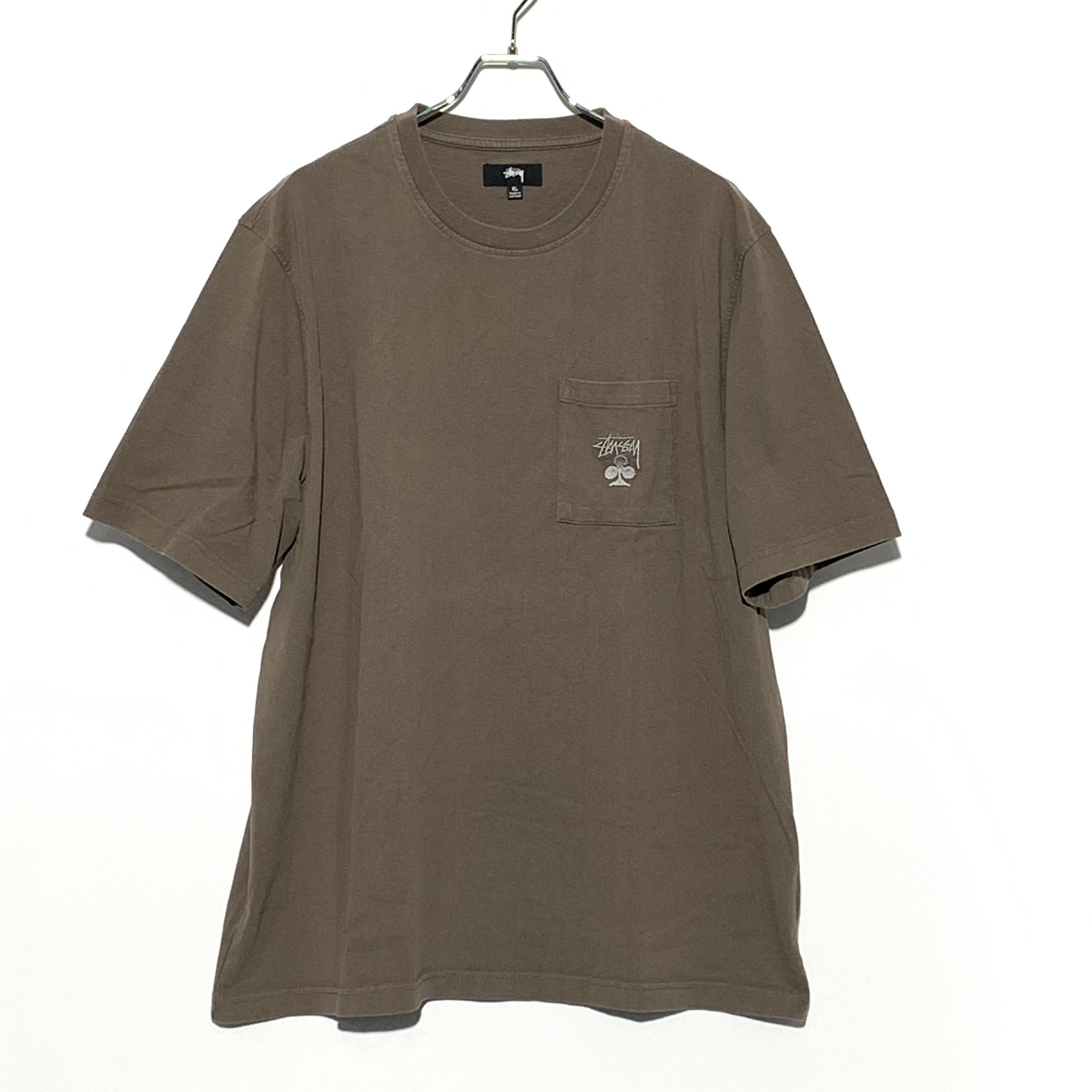 STUSSY STOCK CLUB POCKET CREW Khaki 