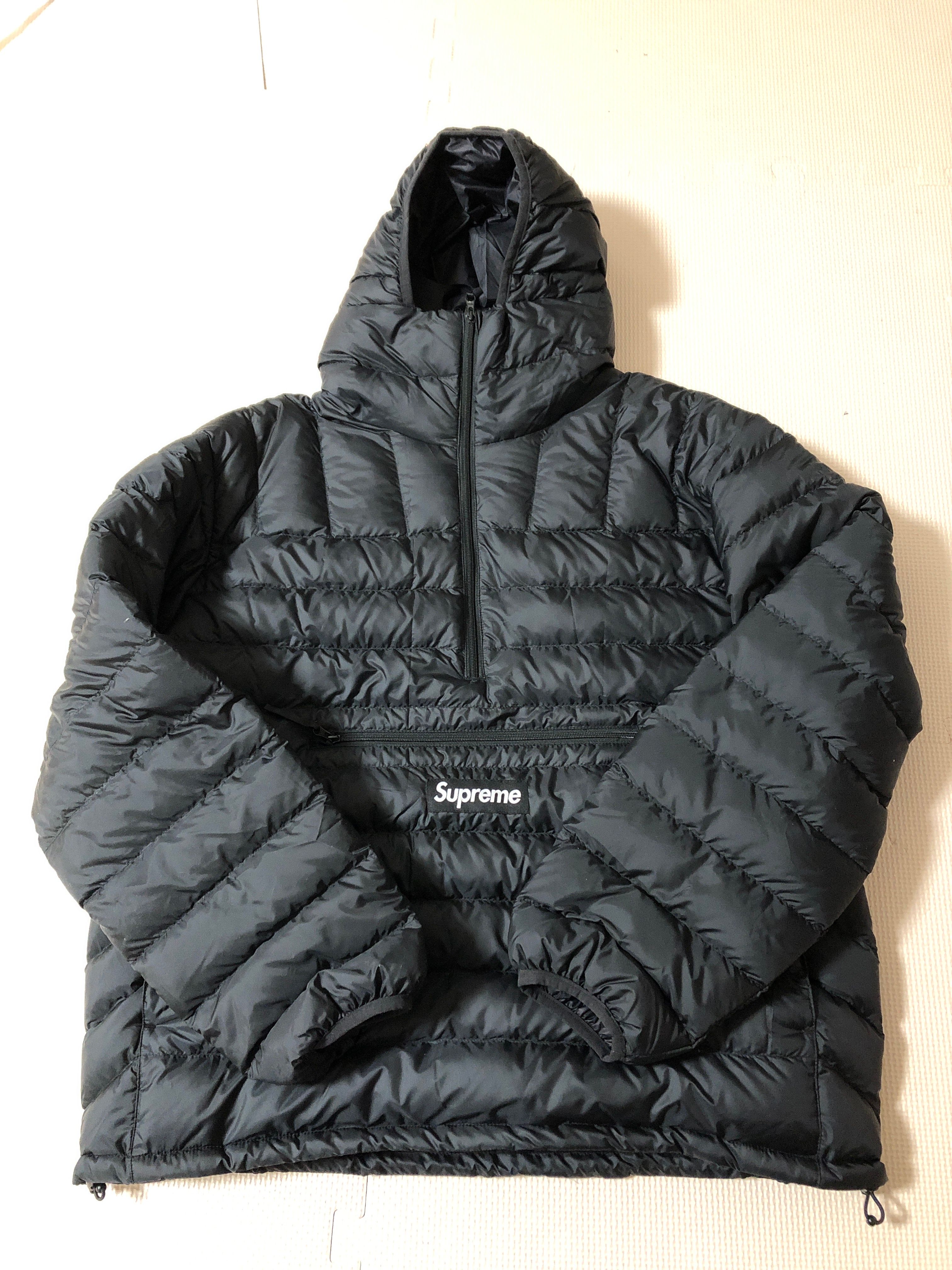 Supreme Micro Down Half Zip Hooded Pullover "Black" (24FW)