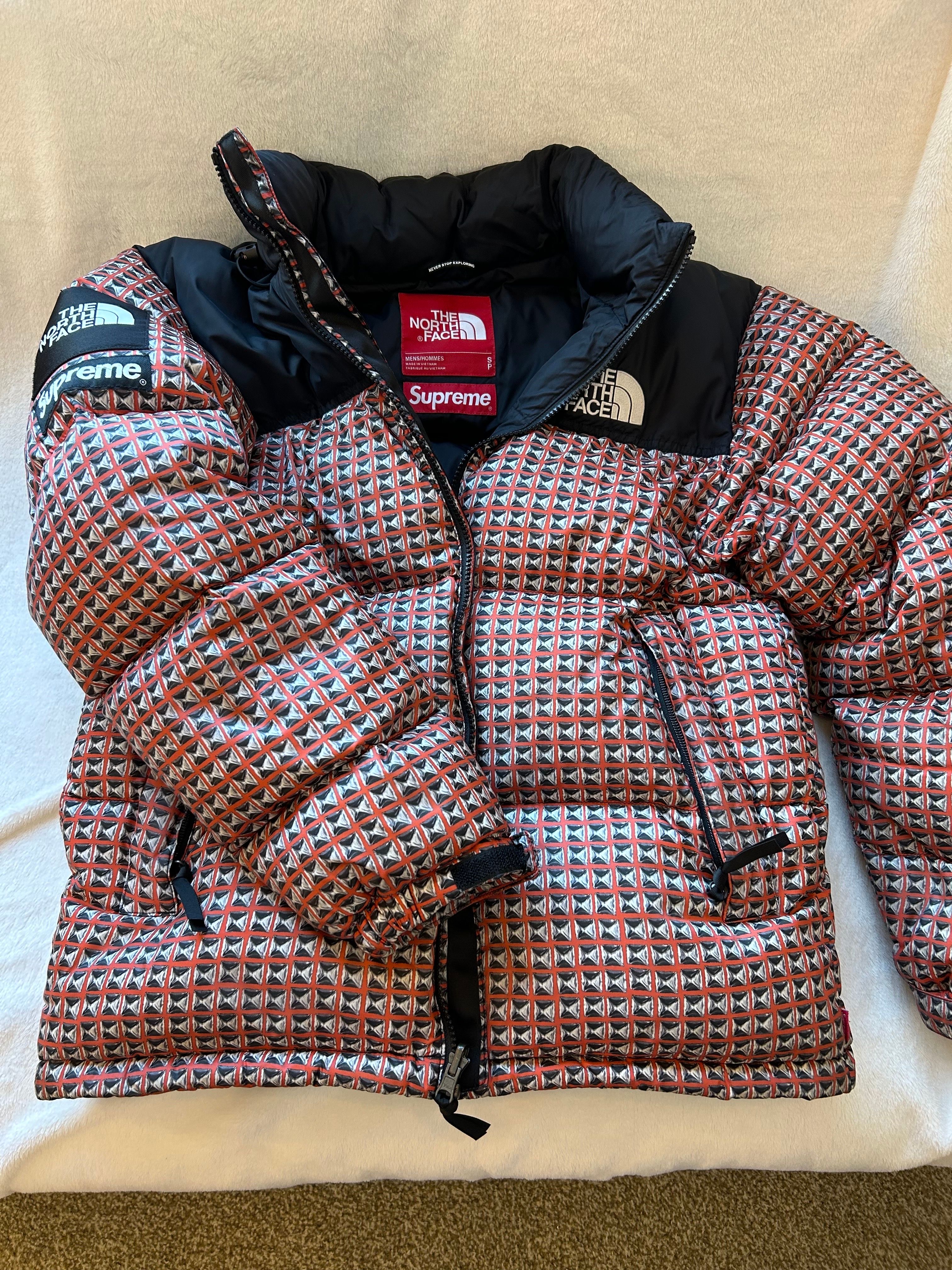 Supreme x The North Face Studded Nuptse Jacket "Red"