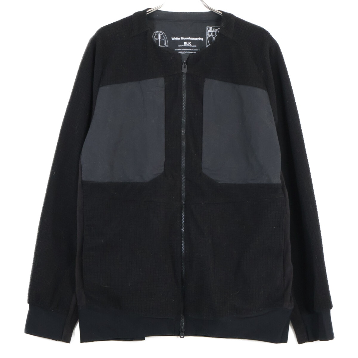 ホワイトマウンテニアリング BK2171502 ブラック フリース ZIPPED JACKET 3