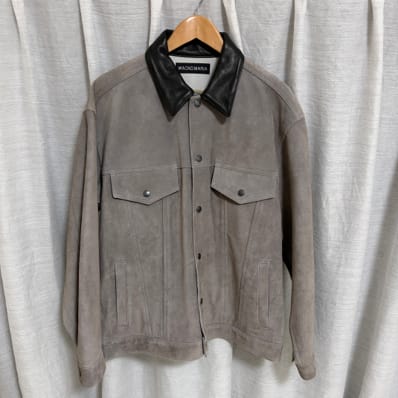 WACKO MARIA Suede Trucker Jacket "Gray"