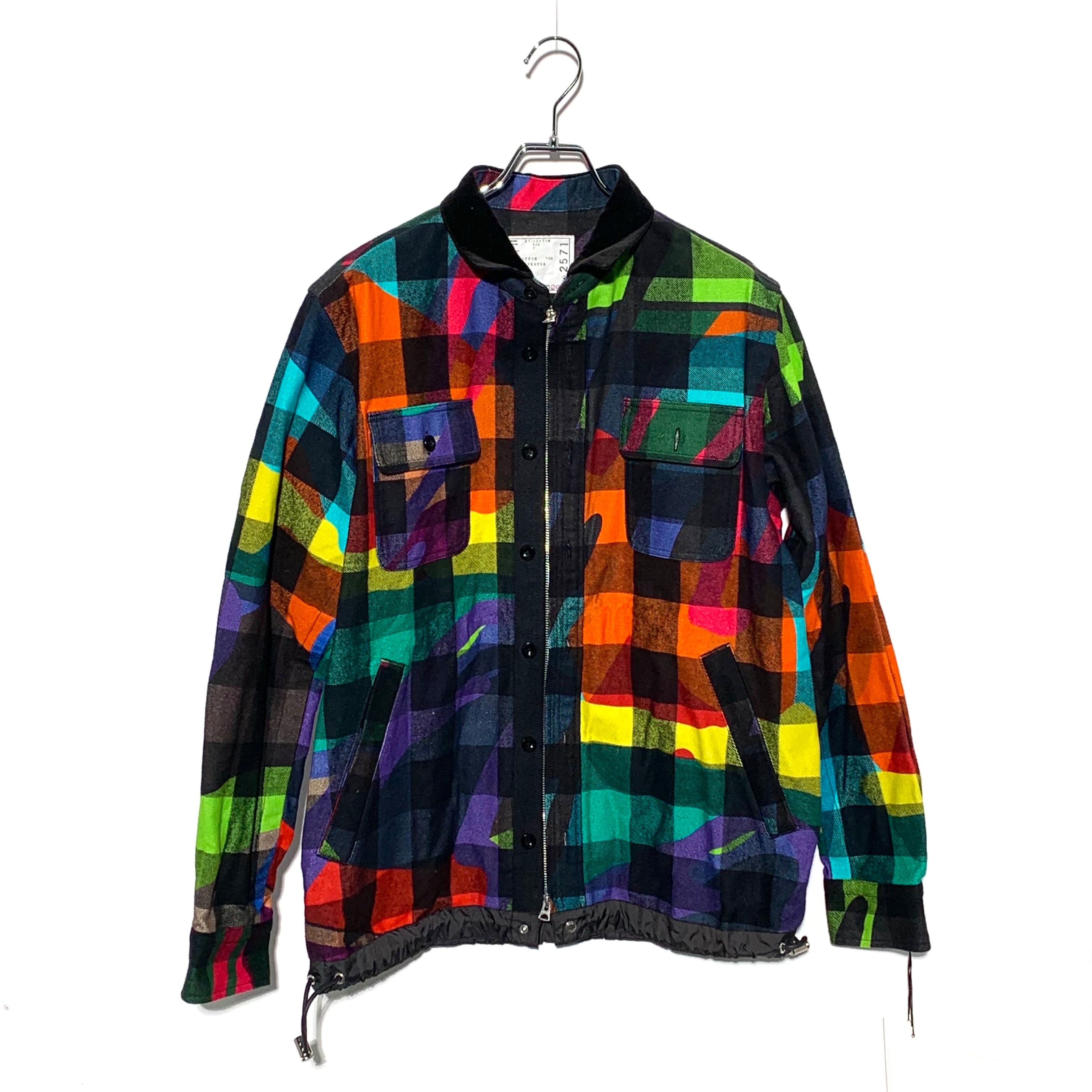 sacai KAWS Plaid Shirt "Multi"