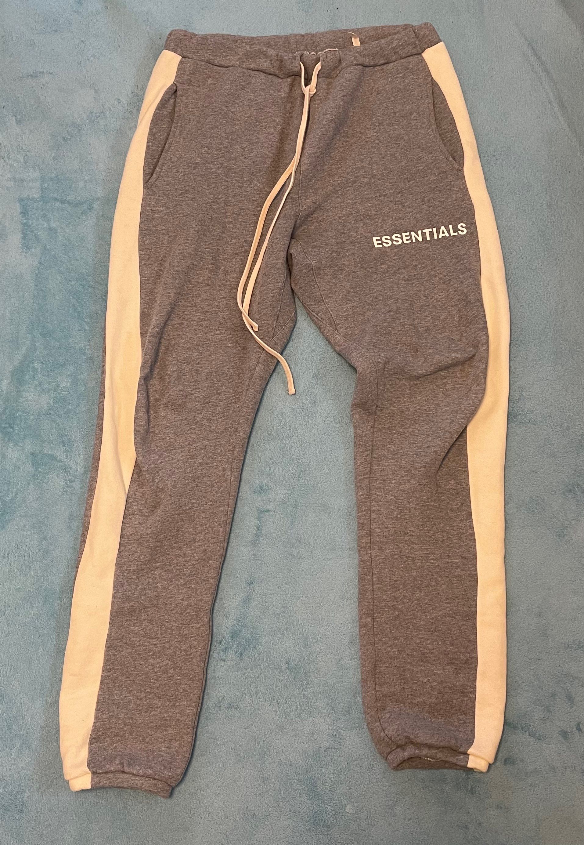 FEAR OF GOD Essentials Side Stripe Sweatpants "Grey"