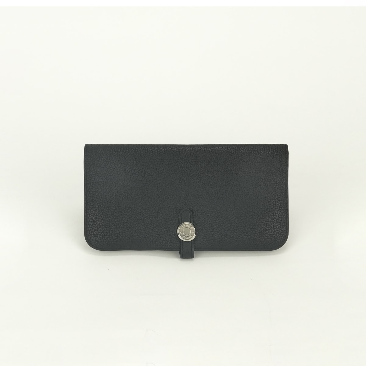 エルメス HERMES ドゴンロング 財布 長財布 ロングウォレット トゴ ノワール Noir ブラック Black 黒 シルバー金具