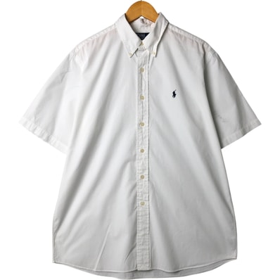 古着 ラルフローレン Ralph Lauren POLO by Ralph Lauren ELLINGTON 半袖 ボタンダウンシャツ メンズL相当/eaa561782