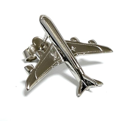 【片耳1個のみ】ルイヴィトン メンズ ピアス LV コミックス 飛行機