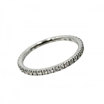Boucheron ブシュロン 指輪 エピュール リング フルエタニティ アクセサリー ジュエリー 46サイズ 18金WG 750 K18ホワイトゴールド 約6号 シルバー レディース 約1.1g 美品【中古品】