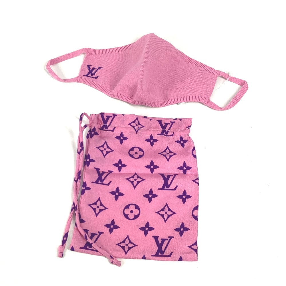 ルイヴィトン LOUIS VUITTON マスク・マイユ 巾着ポーチ セット MP3087 モノグラム ペア マスク ナイロン ピンク 未使用