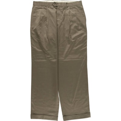 古着 ラルフローレン Ralph Lauren LAUREN ローレン ツータック ウールパンツ スラックス カナダ製 メンズw34相当/eaa526131