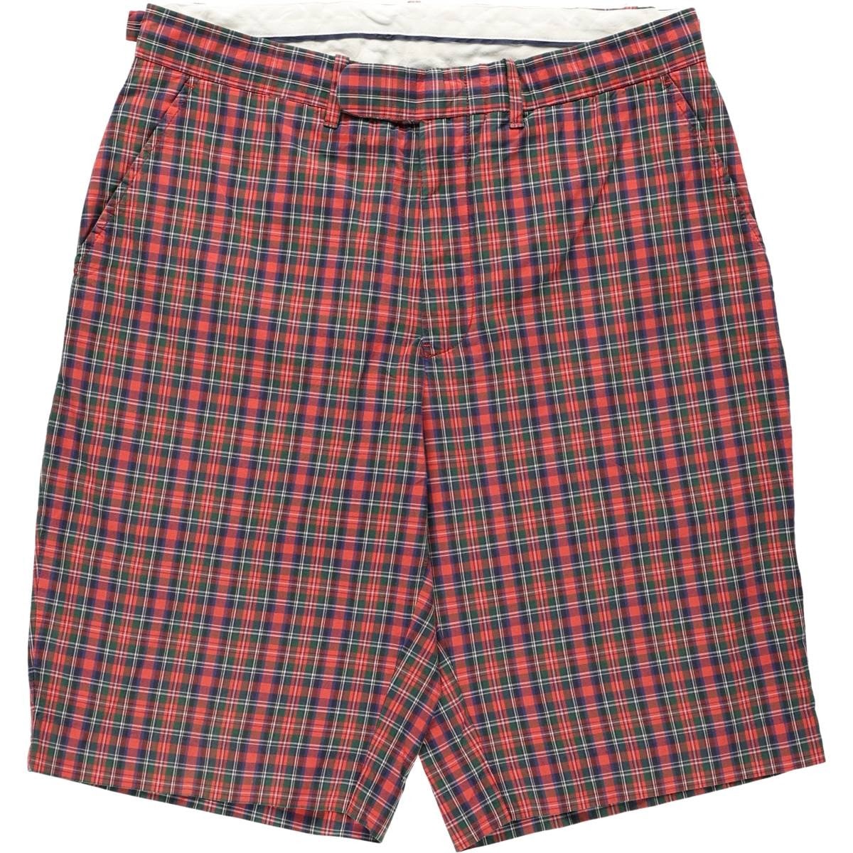 古着 ラルフローレン Ralph Lauren POLO by Ralph Lauren チェック柄 コットンショーツ ハーフパンツ メンズw34相当/eaa665428