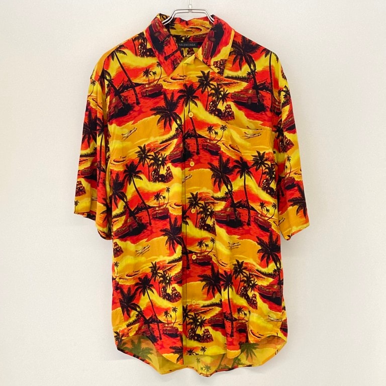 BALENCIAGA(バレンシアガ) Car Minimal サイズ37 半袖シャツ 681813 TQLJ2 マルチカラー