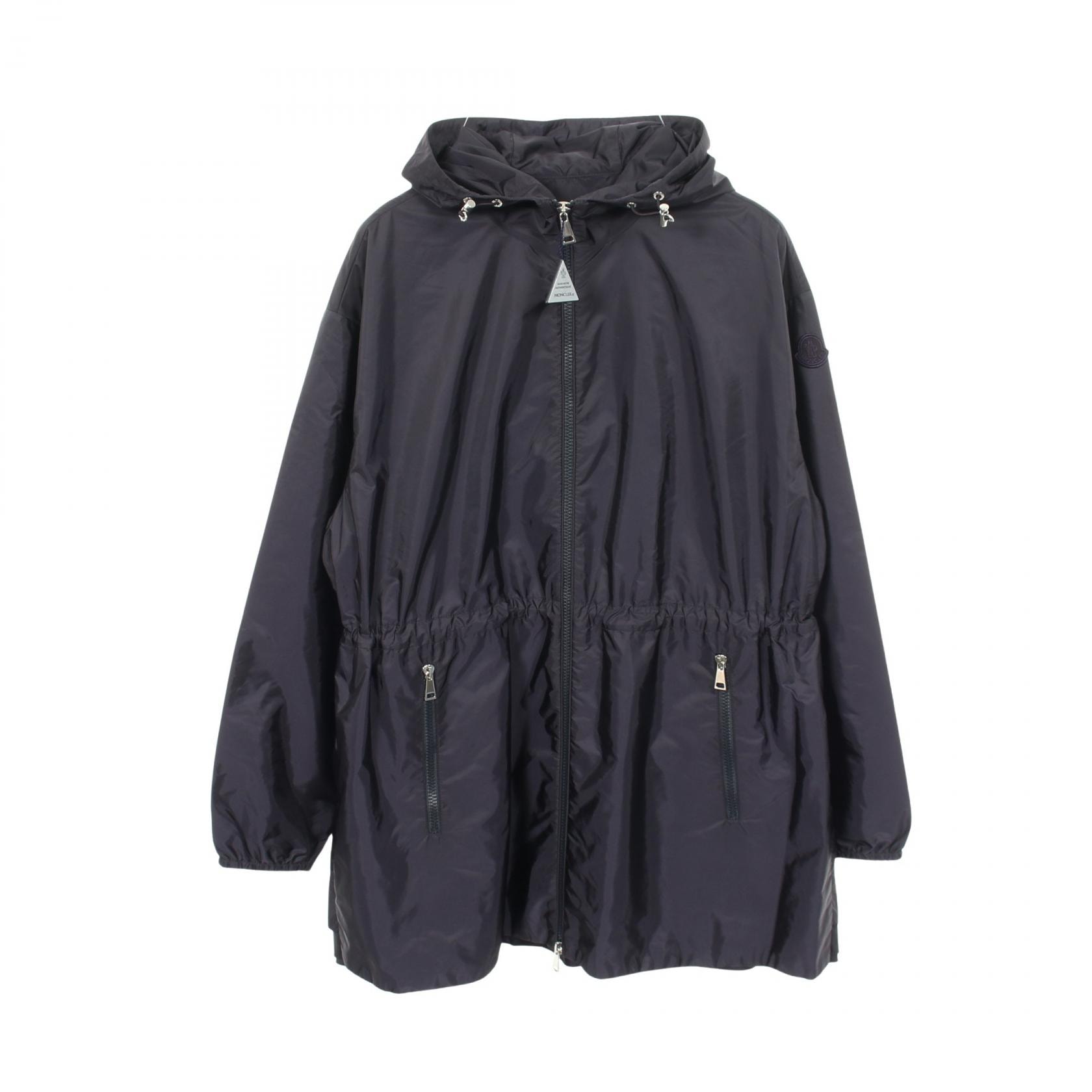モンクレール MONCLER WETE フード付き フレア 衣料品 アウター ナイロン レディース ネイビー系 【中古】