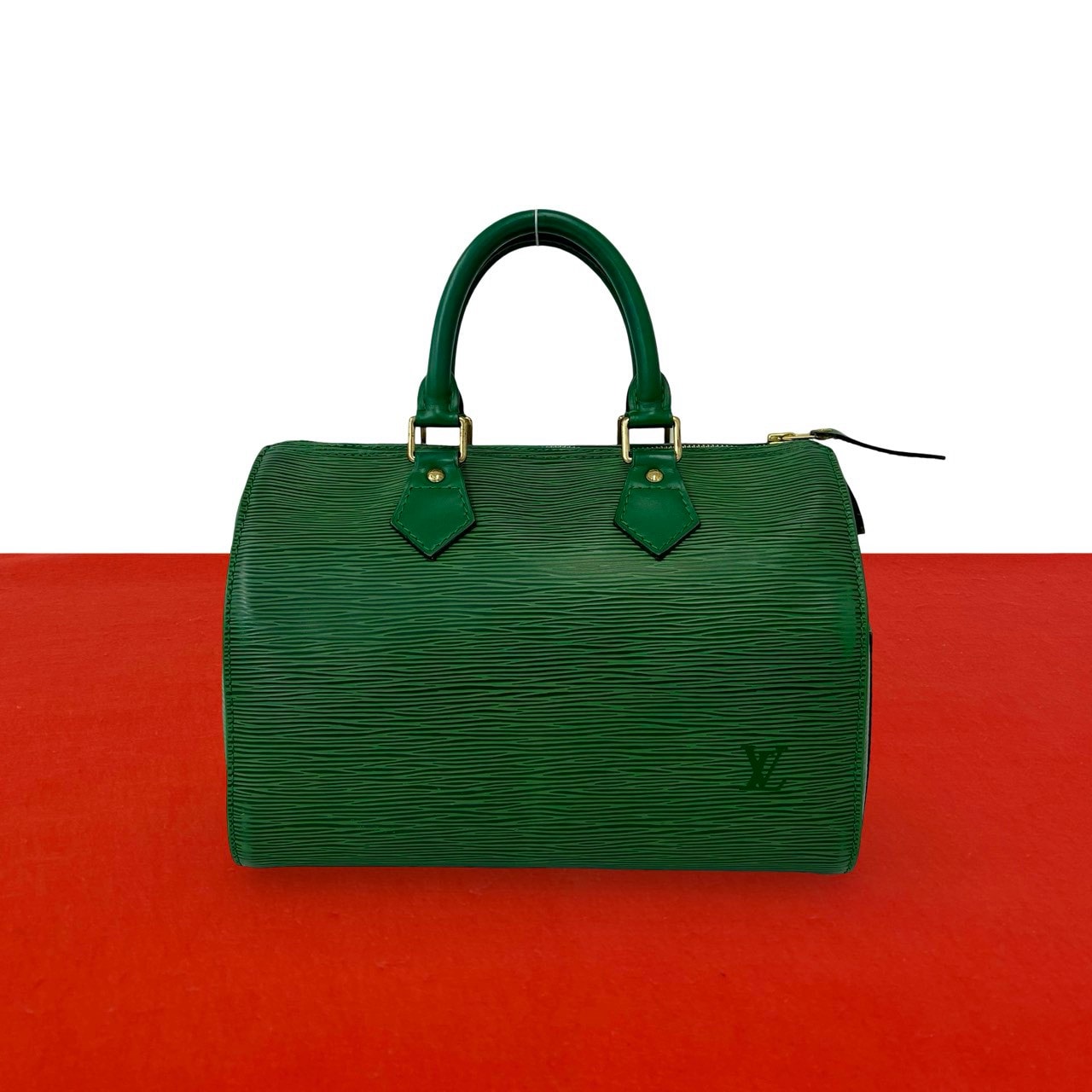 LOUIS VUITTON ルイヴィトン スピーディ 25 エピ レザー ハンドバッグ ボルネオグリーン グリーン
03376