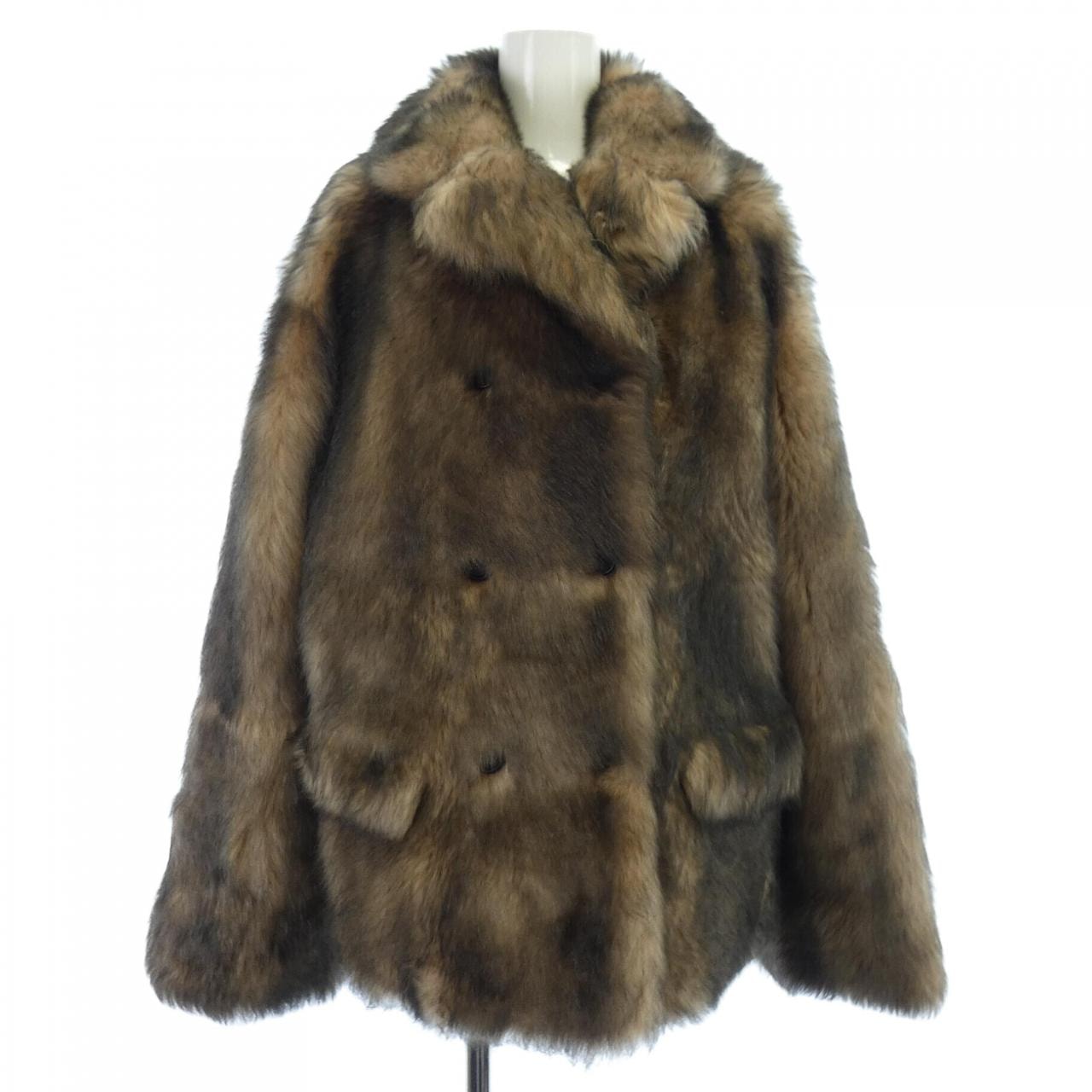 ミュウミュウ MIU MIU DOUBLE-BREASTED MPG504 SFEO 1106 ムートンジャケット