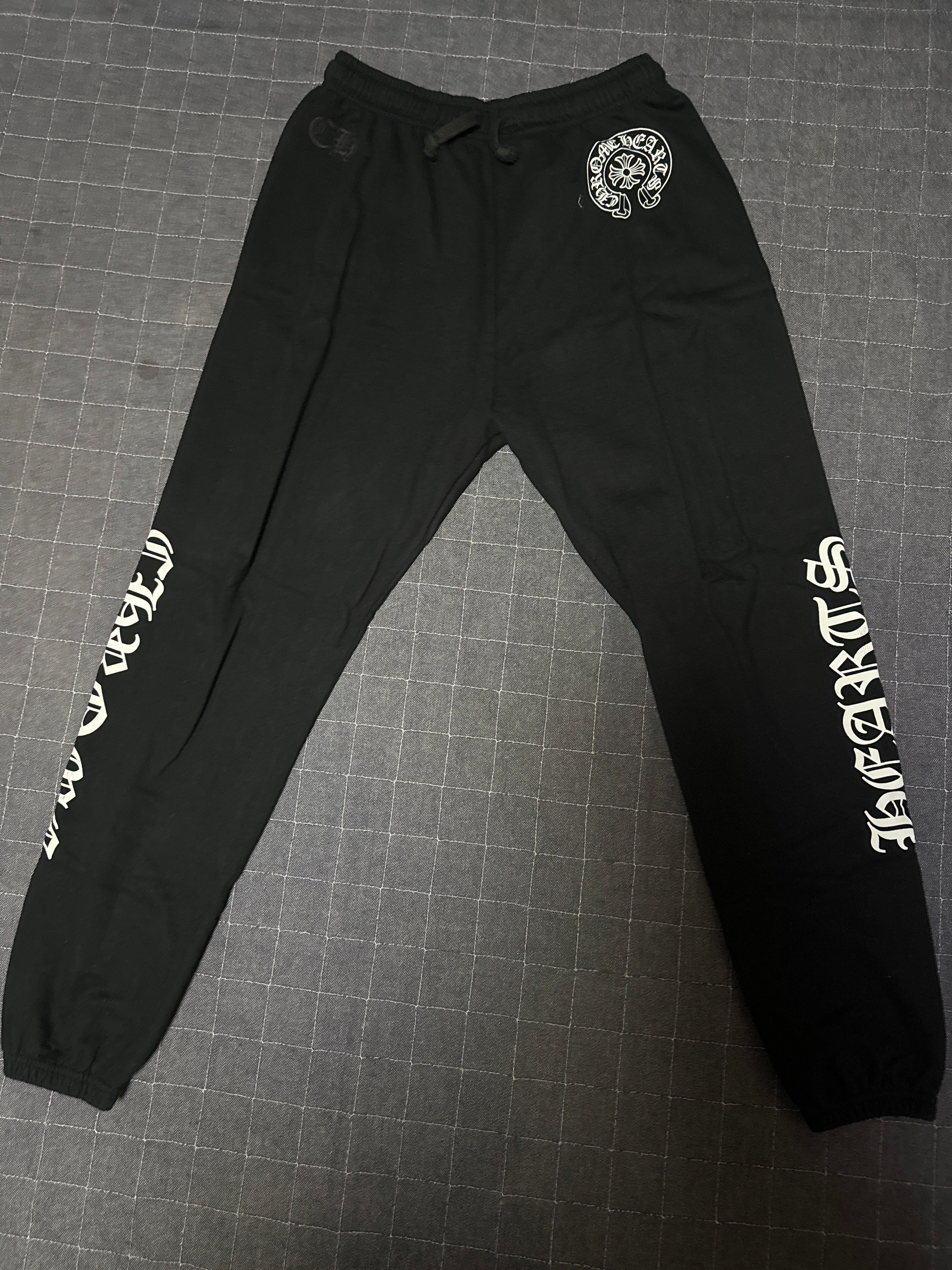 Chrome Hearts Horse Shoe Logo Sweatpants "Black"