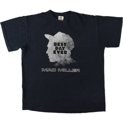 古着 フルーツオブザルーム FRUIT OF THE LOOM HEAVY cotton Mac Miller マックミラー ラップTシャツ ラップT メンズL相当/eaa646747