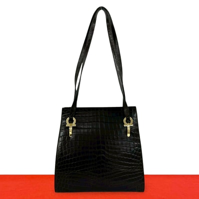 Salvatore Ferragamo サルヴァトーレフェラガモ ガンチーニ 金具 レザー トートバッグ ブラウン
97104
