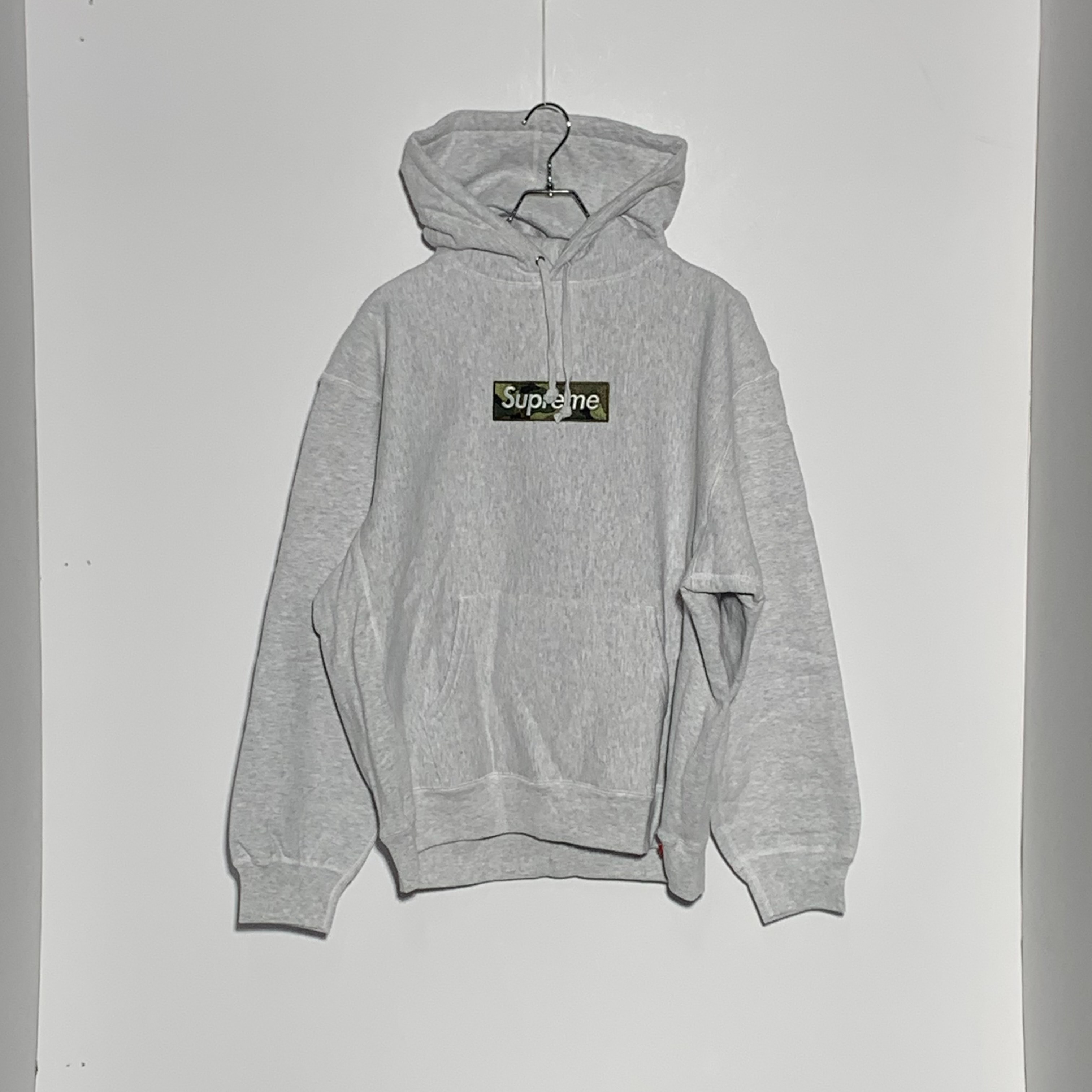 Supreme Box Logo Hooded Sweatshirt "Ash Grey" (23FW)