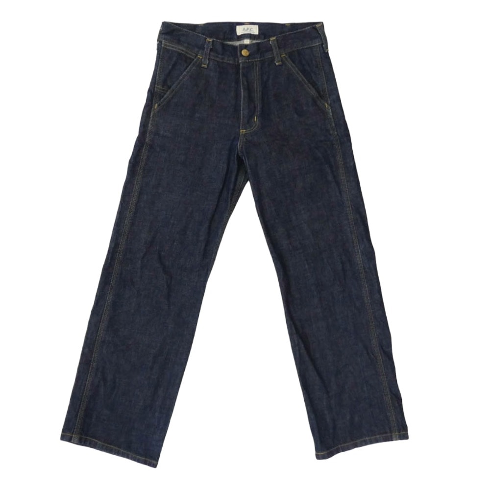 A.P.C. アーペーセー デニムパンツ × Carhartt カーハートWORK PANT BRUT ワーク デニムパンツ ジーンズ インディゴブルー系 28【中古】