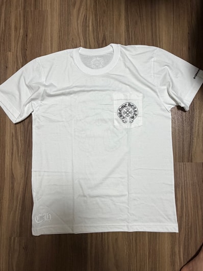 Chrome Hearts Horseshoe Logo Pocket T-Shirt "White"