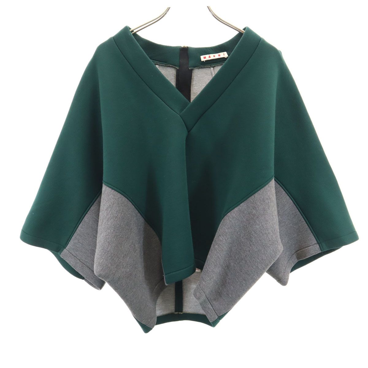 MARNI マルニ 5分袖 ボンディング Vネック ドルマン カットソー