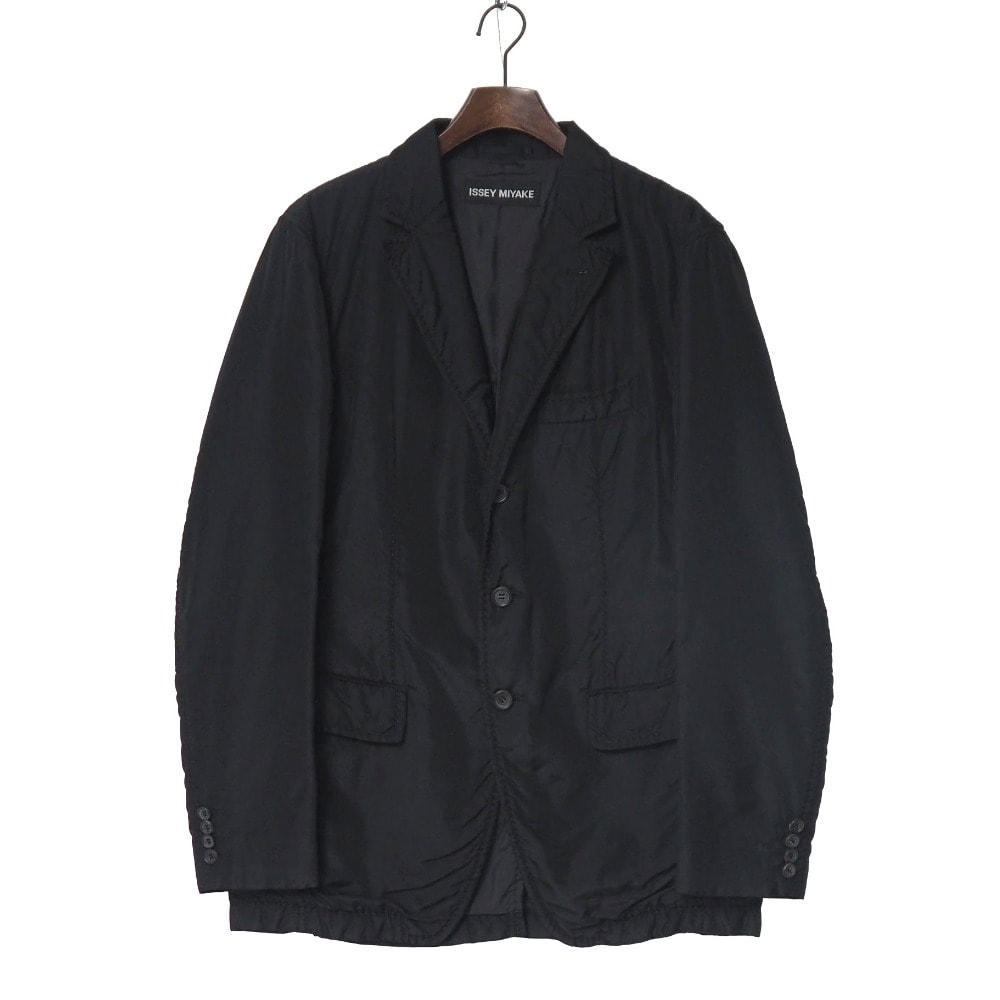 ■美品■ISSEY MIYAKE イッセイミヤケ ジャケット サイズ2 ドット シングルジャケット 中綿 ブルゾン ブランド古着【中古】RA9883