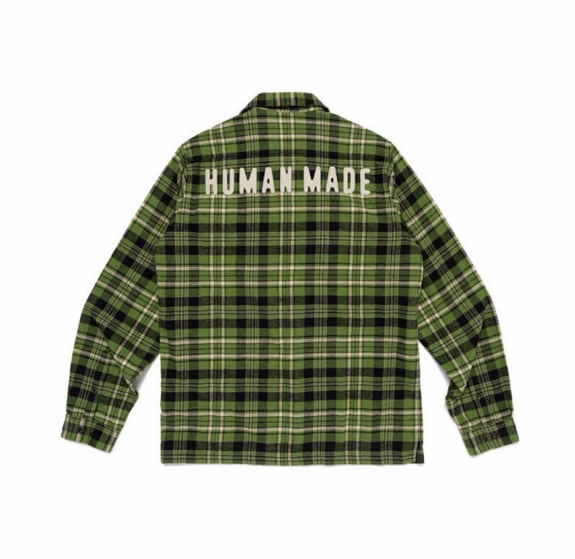 HUMAN MADE Flannel Check Shirt "Green"