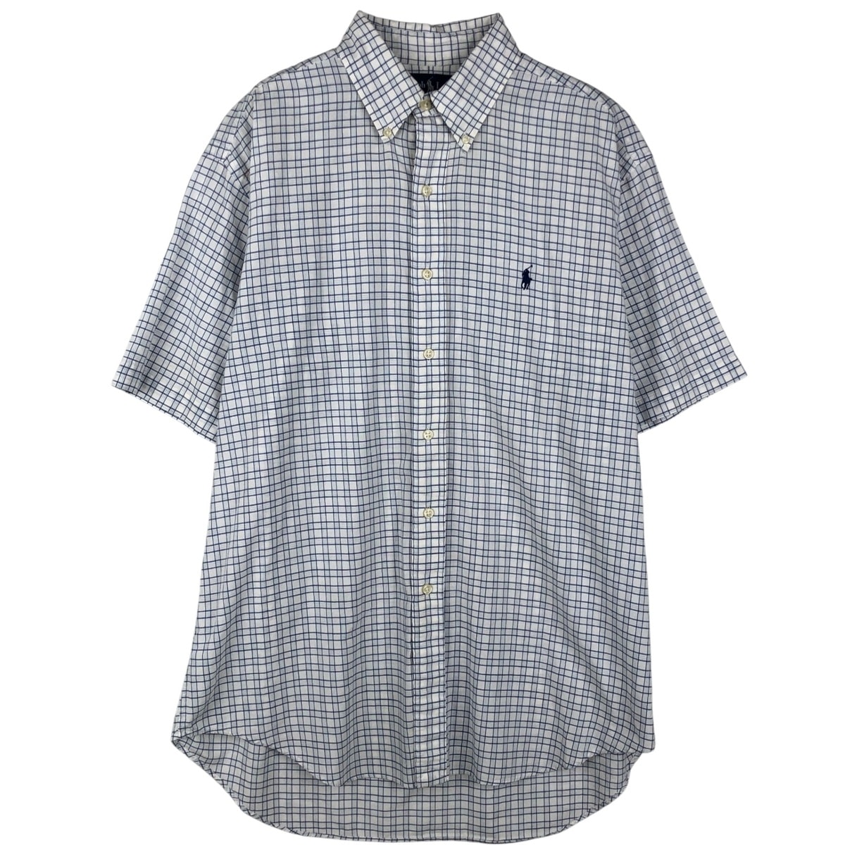 古着 ラルフローレン Ralph Lauren BLAKE 半袖 ボタンダウン チェックシャツ メンズM相当/eaa643978